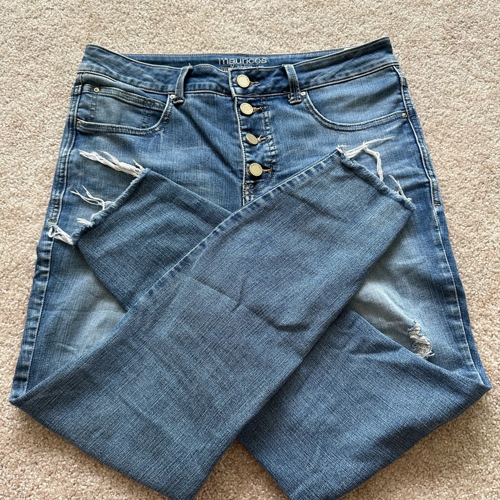 Maurices High Rise Blue Jeans